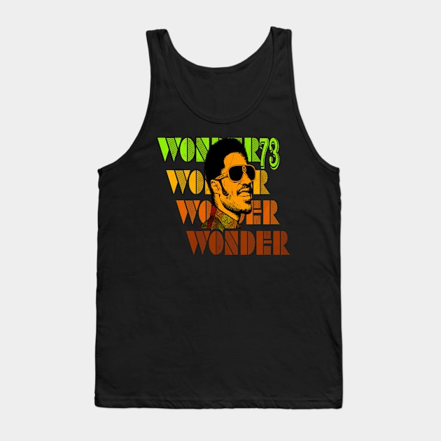 Stevie Wonder 73 // Retro Style Tank Top by Kiranamaraya